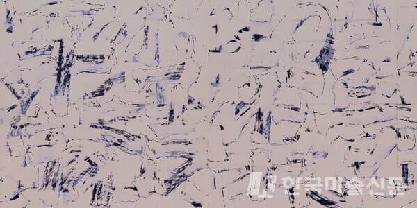 꽃보다 아름다워라. 한지에 먹. 200x400.2017