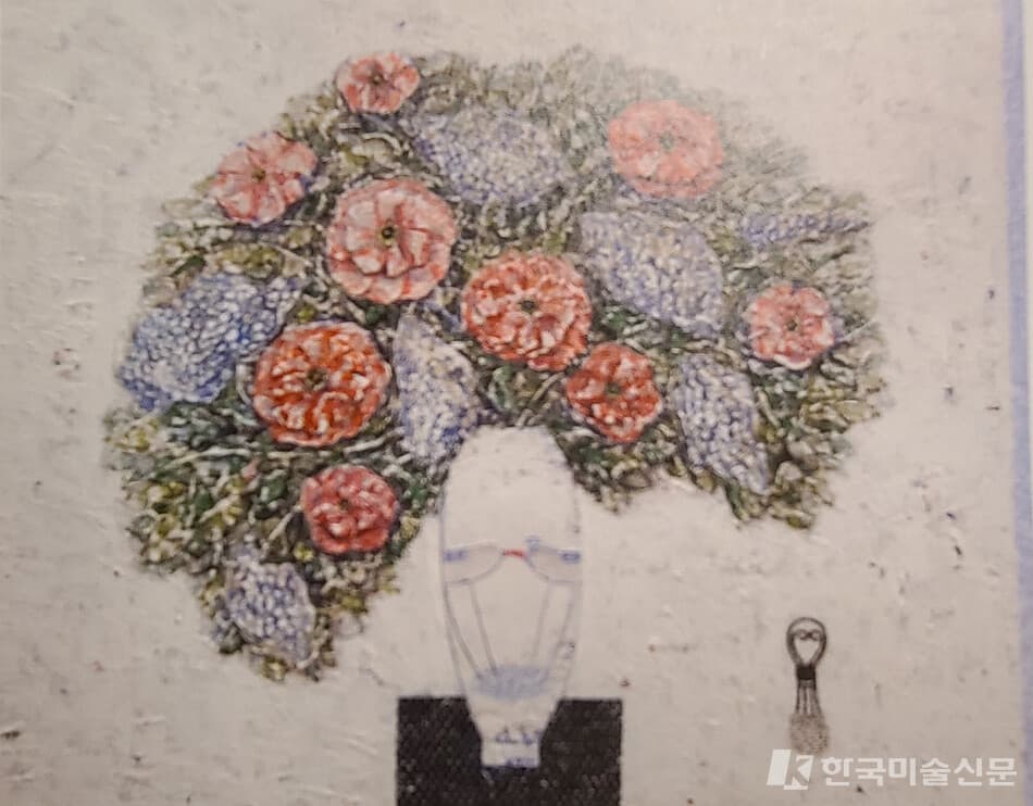 장지원 작_ 숨겨진 차원 / Mixed media on canvas&nbsp; /&nbsp; 72.2 x 60.6 cm / 2015 (사진=구자승)