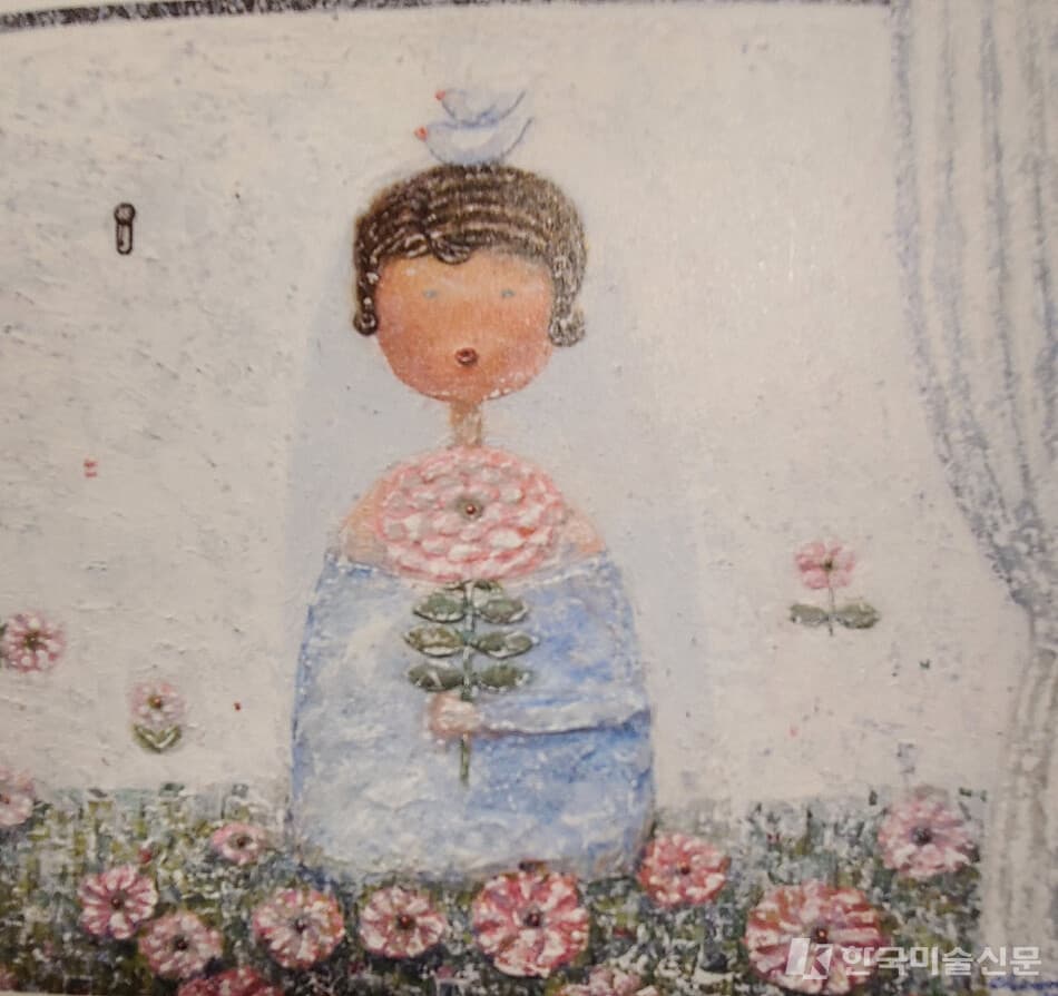 장지원 작 _ 숨겨진 차원 /Mixed media on canvas&nbsp; / 65 x 65&nbsp; cm / 2016 (사진=구자승)