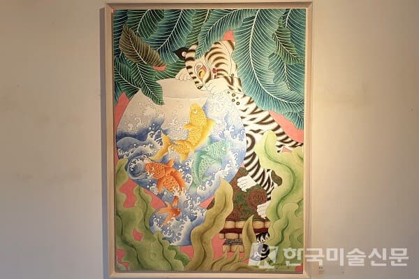 이경숙 작가 작품 '호기심' (사진=허영훈 기자)