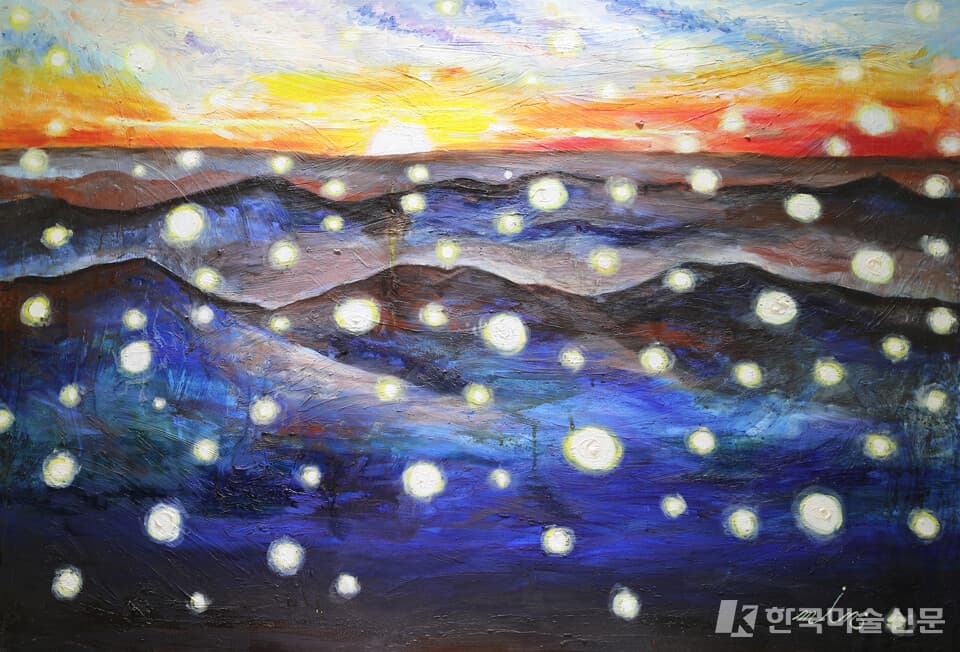 Passion 열정04&nbsp; Mixed media on canvas 130&times;89cm 2021