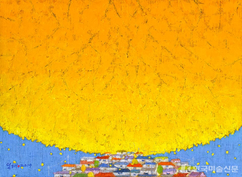 달이 꽃이어라, 33.3x45.5cm, oil on canvas, 2019