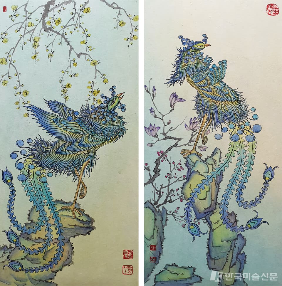 동국대학교 겸임교수 김민서 작가 _ 봉황도