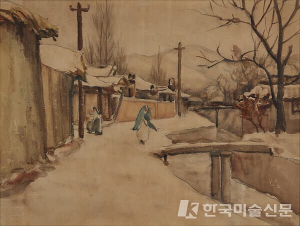 설경_1920sWatercolor on Paper_45.5x61cm서동진(사진=대구미술관)