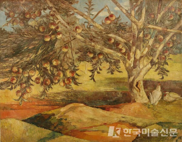 사과나무_1942Oil on Canvas_91&times;116.5cm이인성