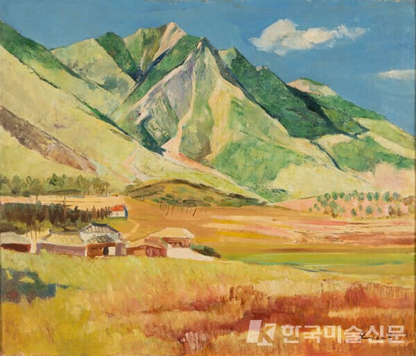 풍경_1930sOil on Canvas_44.5x51.5cm이인성