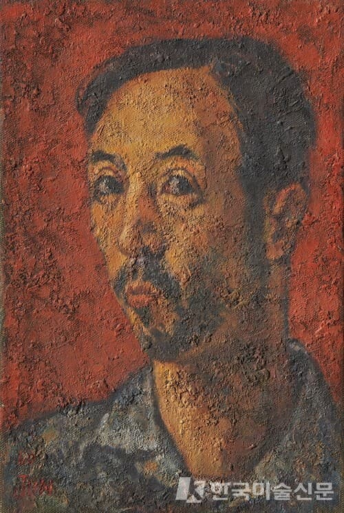 자화상_1960Oil on canvas_41x28cm전선택