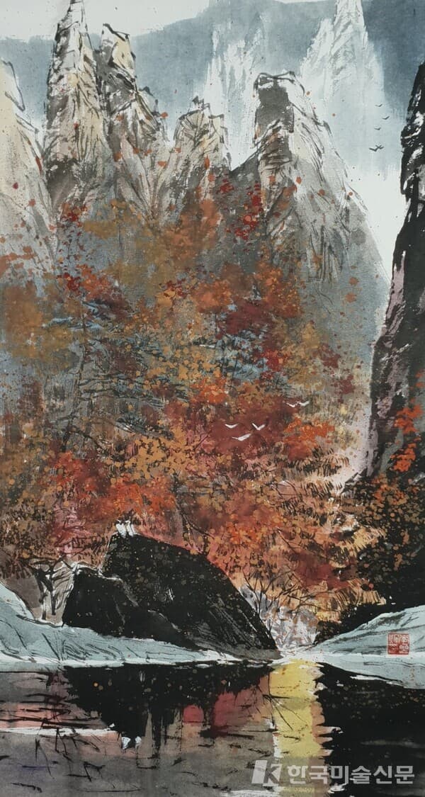 자연속에서(2012) / 동헌 이양형 / 57x110cm