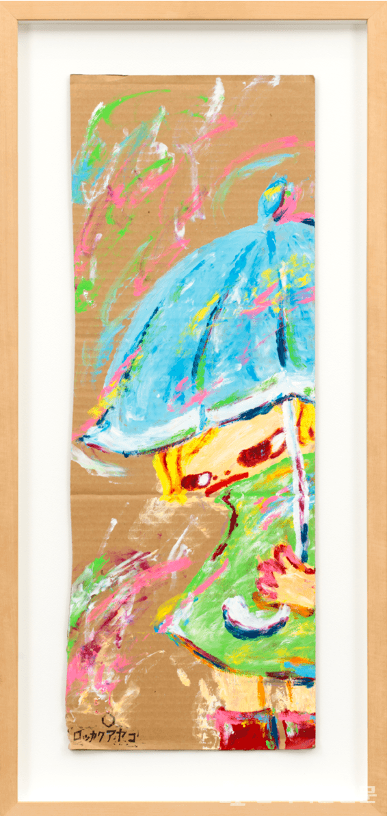 아야코 로카쿠, untitled, acrylic on cardboard, 73.4x27.2cm, 2008 ⓒ나마갤러리