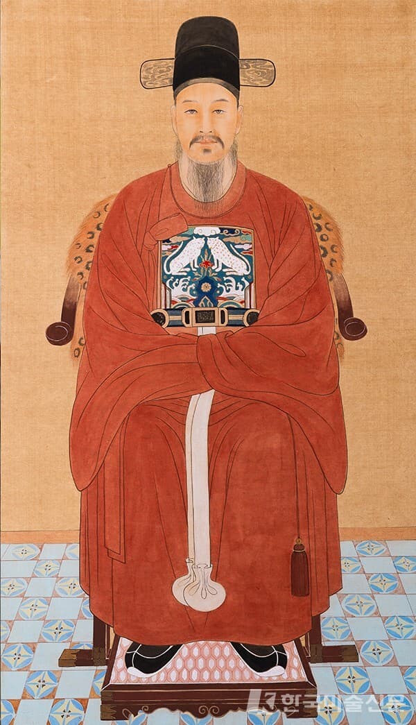 유혜림 작 &lsquo;이순신 초상화 모작&rsquo;