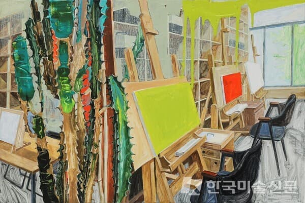 하소영 Here I am 90.9x65.1 acrylic on canvas 2021
