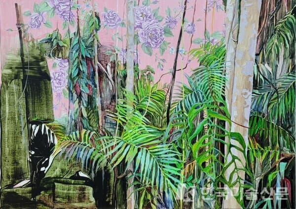 Beyond-Fabric 90.9&times;65.1 acrylic on canvas 2022