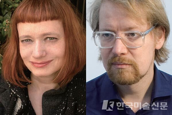 2018부산비엔날레 전시감독 크리스티나 리쿠페로(좌), 외르그 하이저(우)