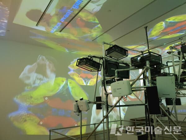 백남준이 지난 1993년 베니스비엔날레에 선보여 황금사자상을 수상하게 한 작품 '시스틴채플'. 지난 2019년 10월 영국 테이트모던에서 개막한 회고전을 위해 26년만에 재현됐고, 최근 울산시립미술관 소장품이 됐다.
