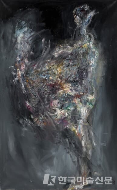 넋-위안부2006, Oil on canvas, 190x120cm 74.8x47.2in