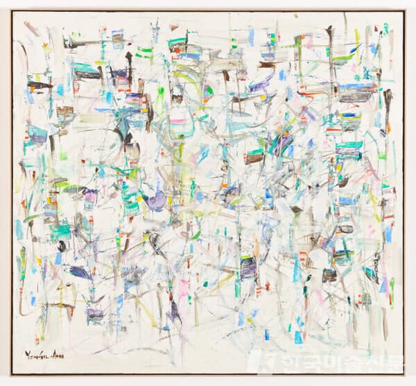 CALIFORNIA J 1, 1998, Oil on canvas, 48&times;52 inches