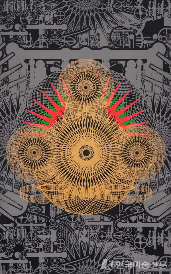 ▲ Light + Right M 096, 2013, Acrylic on panel, 116.5 x 73 cm 사진=PKM갤러리