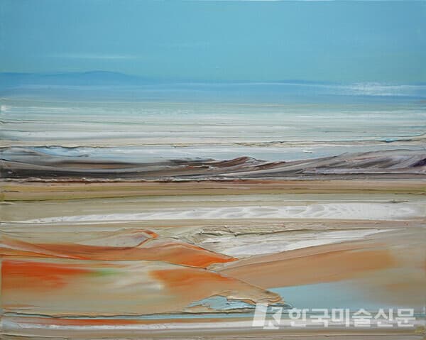 ▲&nbsp;김혜선, Wind wave 2022-6Oil on Canvas, 72.7 x 90.9cm, 2022