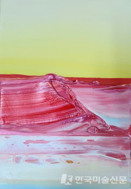 ▲&nbsp;김혜선, 새벽기도Oil on Canvas, 26 x 20cm, 2022