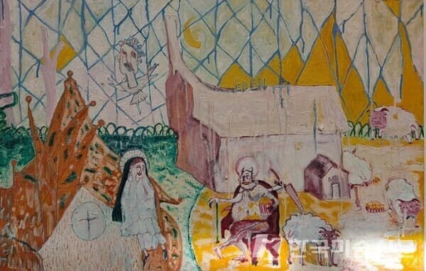 &nbsp;왕선정. 에덴극 연작. 즐거운 나의 집. 2017