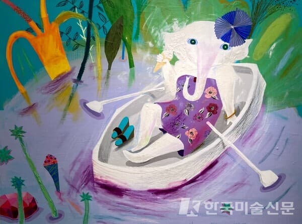 보랏빛 연못에 가 본 적 있니? (50호)