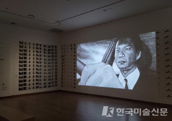 박성훈 작가의 애니메이션 연작 전시. (사진=부산현대미술관)