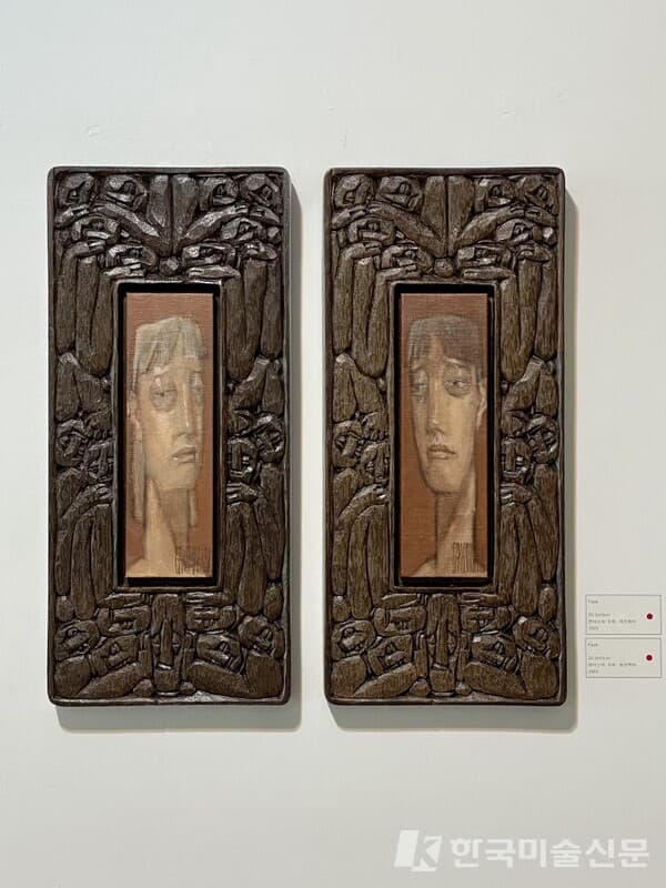 Face, 캔버스에 유채, 레진액자, 2022