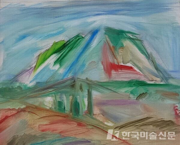 산방덕, 캔버스에 유채, 35x27cm, 2022