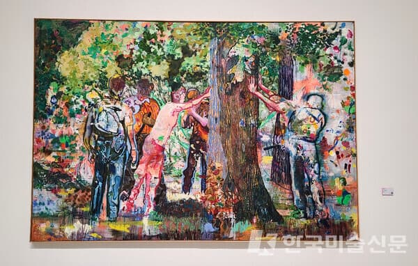 다니엘 리히터, 투아누스(Tuanus)_Oil on canvas_252x368cm_2000 [사진=권미나 기자]