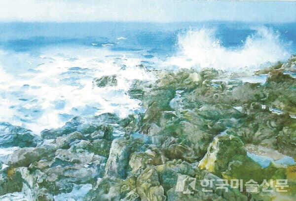 김상숙 작 &lsquo;파도&rsquo;. (사진/전북도립미술관)&nbsp;