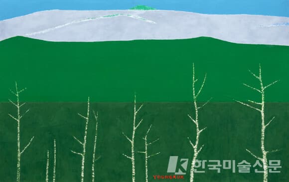 유영국, &lsquo;워크(Wor)&rsquo;. 캔버스에 오일, 65.1 x 90.9cm. 1989. 사진 = 케이옥션