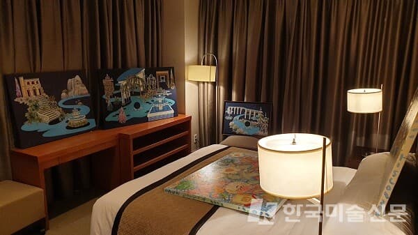 한국 현대미술가 기획전 'The ARTPLACE HMC 2022 - Welcome Frieze' 전시 공간(사진=허영훈 기자)