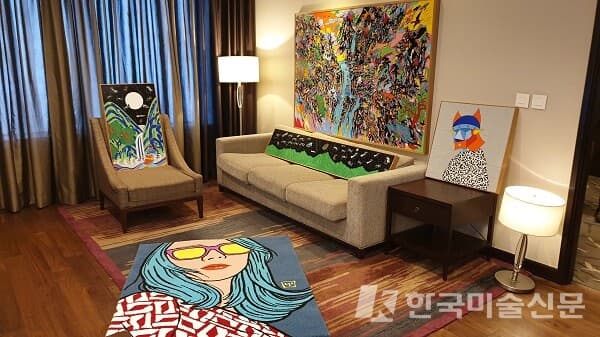 한국 현대미술가 기획전 'The ARTPLACE HMC 2022 - Welcome Frieze' 전시 공간(사진=허영훈 기자)