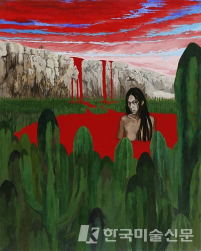 ▲ 고영빈, Dove sei162.2x130.3cm, Acrylic on Canvas, 2009