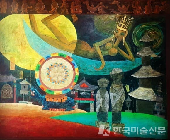 2020년 작, 여왕의 귀환(100호 oil on canvas),