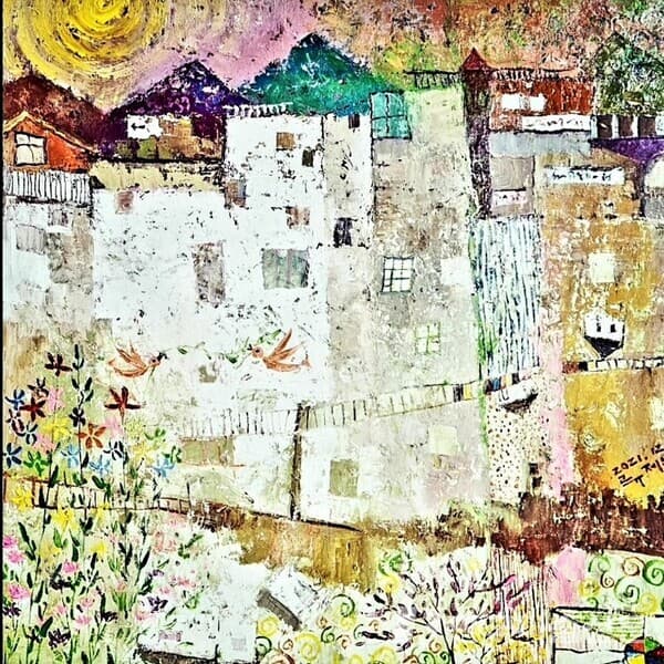 캔버스에 유채, 혼합 재료46x46cm (10호), 2022