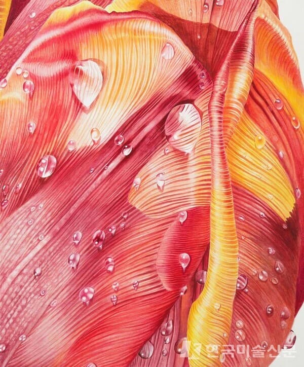 화훼본색-pearl.&nbsp;장지에 분채73x61cm (20호), 2022
