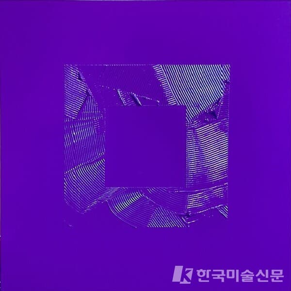 Medium Violet&nbsp;캔버스에 혼합 재료73x73cm (30호), 2022