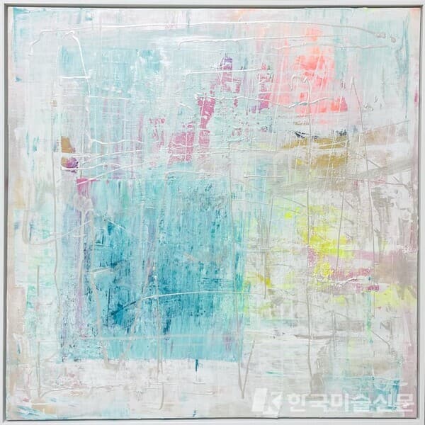 Beyond the White_2&nbsp;캔버스에 아크릴, 혼합 재료91x91cm (50호), 2022