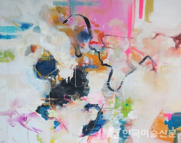 untitled&nbsp;캔버스에 혼합 재료, 유채, 아크릴130x162cm (100호), 2014