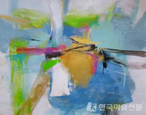 untitled&nbsp;캔버스에 혼합 재료, 아크릴130x162cm (100호), 2014