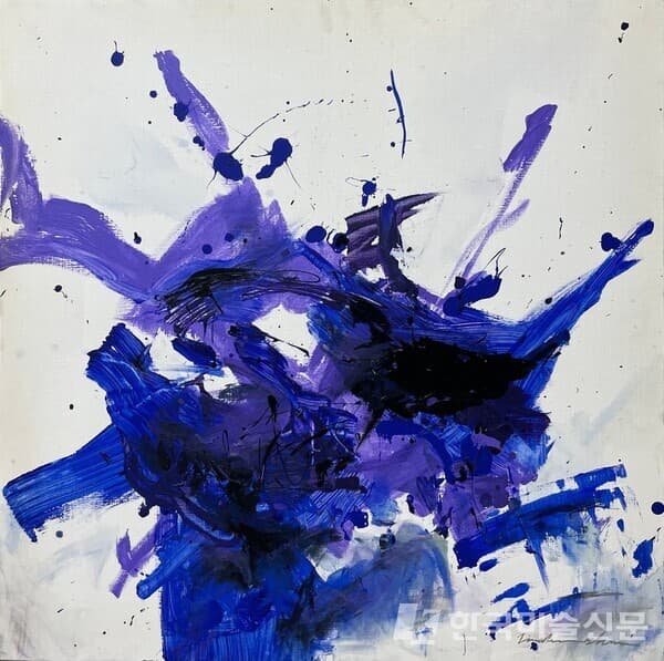 untitled&nbsp;캔버스에 아크릴91x91cm (50호), 2014