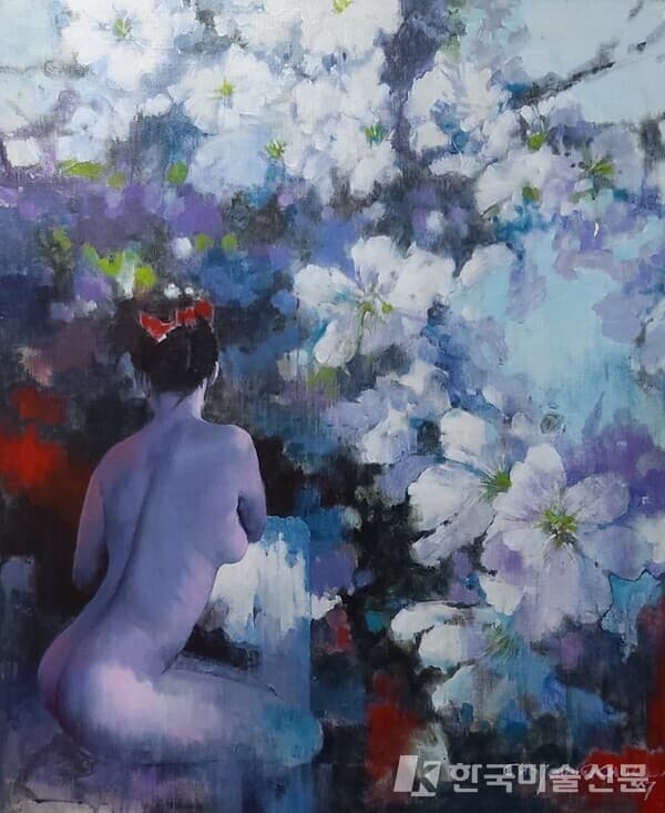 꽃 향기&nbsp;캔버스에 아크릴73x61cm (20호), 2007