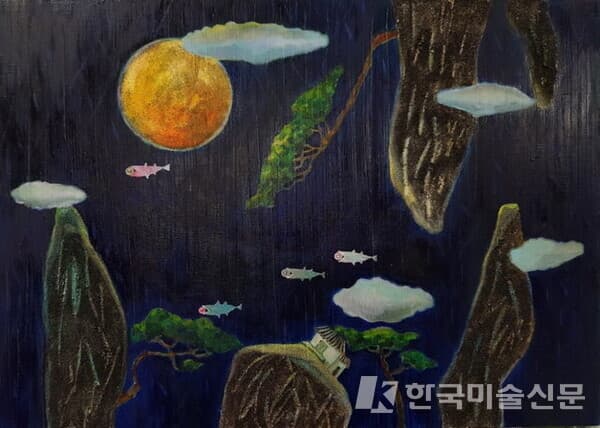 원영은 작 &lsquo;스위밍 에고-밤&rsquo;