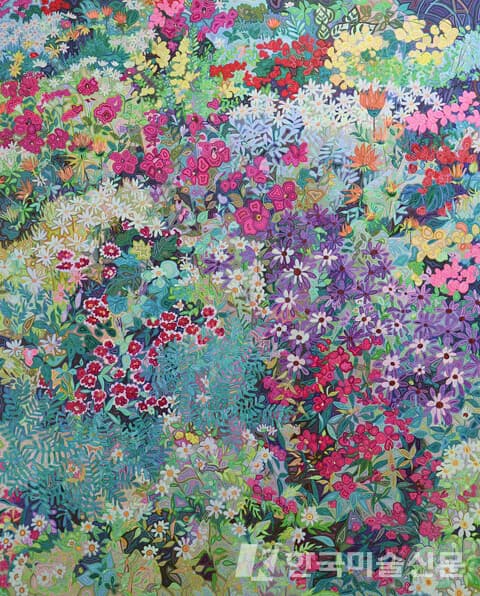 ▲ 이다겸, Found narrative 8Acrylic on Canvas, 162 x 130cm, 2022