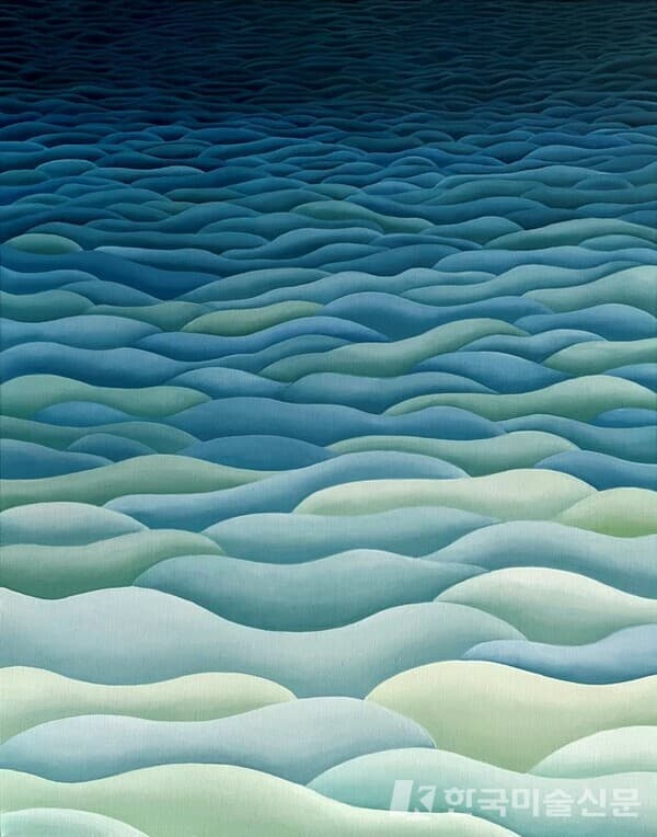 Seascape&nbsp;캔버스에 유채117x91cm (50호), 2021 (사진=작가 SNS)
