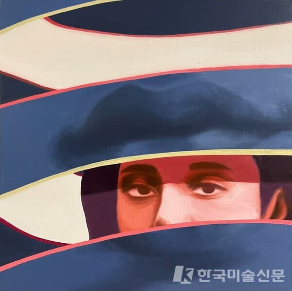假 (가)&nbsp;캔버스에 유채50x50cm (12호), 2021 (사진=작가 SNS)