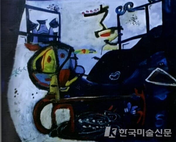 '위작' 의혹을 받는 호안 미로 작품 (사진=도록)