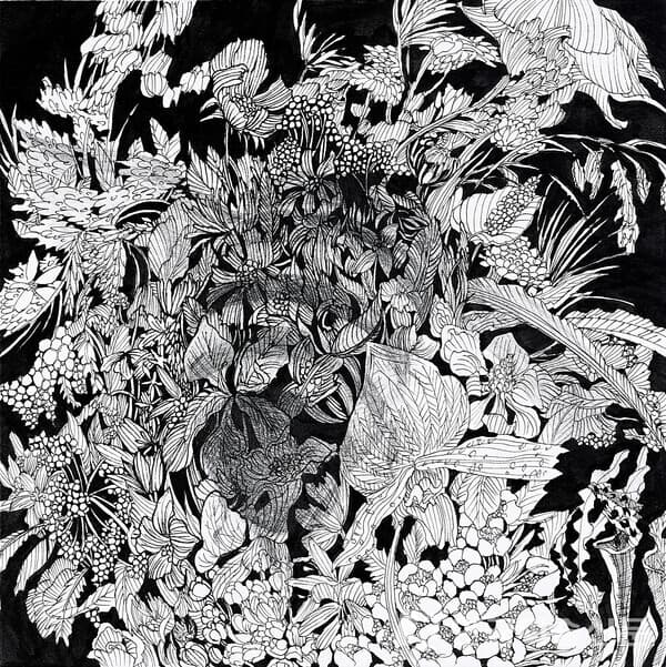 신재연_ The Vanshing VII, 15 x 15cm, 종이에 펜과 연필, 2022