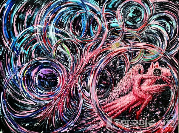 Beautiful Variables-둥글리며 달리는_oil on canvas_97x130.3cm_2022